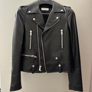 Saint Laurent MOTORCYCLE JACKET IN LAMBSKIN